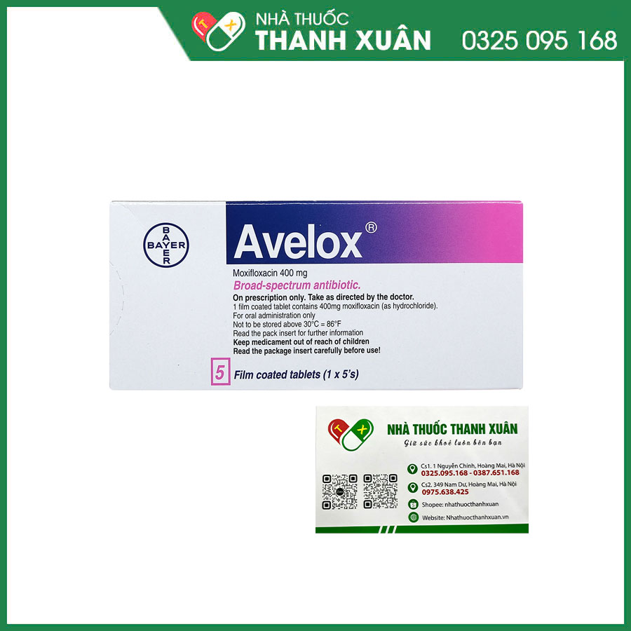 Avelox thuốc kháng sinh điều trị nhiễm khuẩn